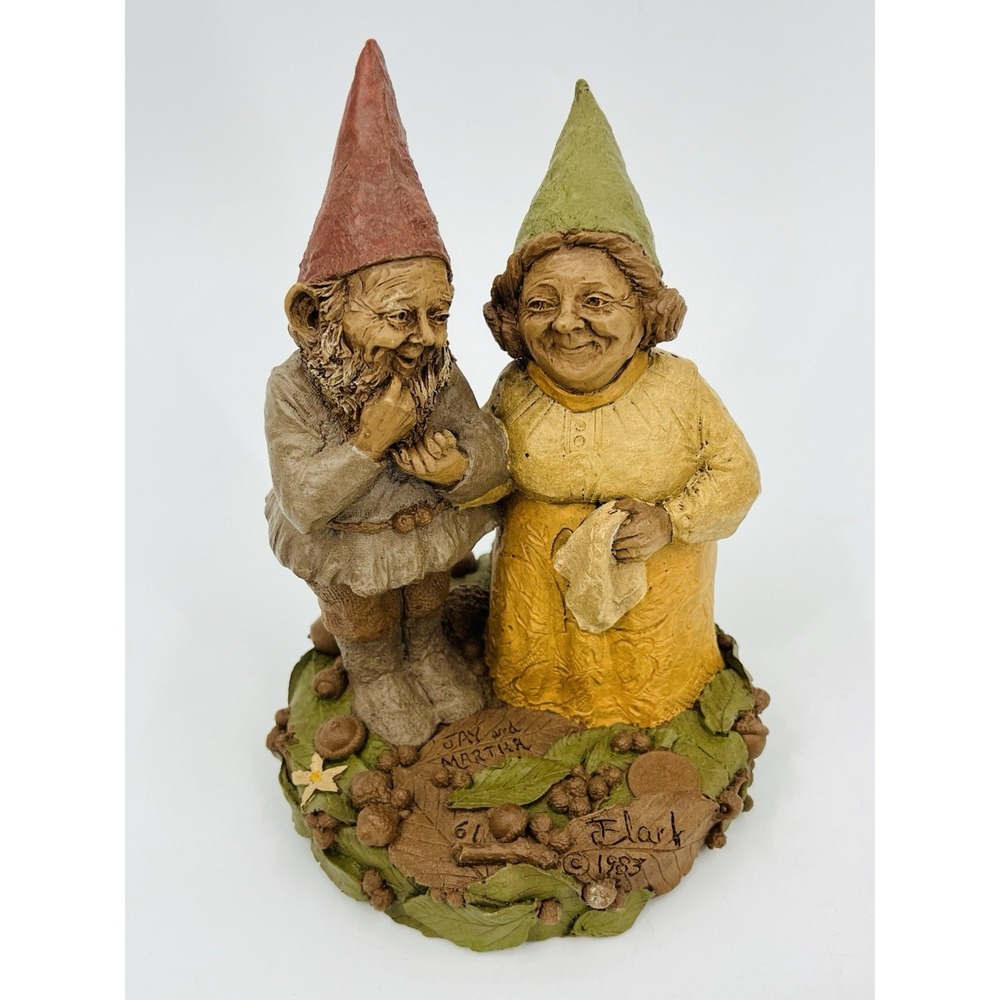 Tom Clark Jay And Martha Gnomes Edition 61 Figurine 1983 Cairn Studio